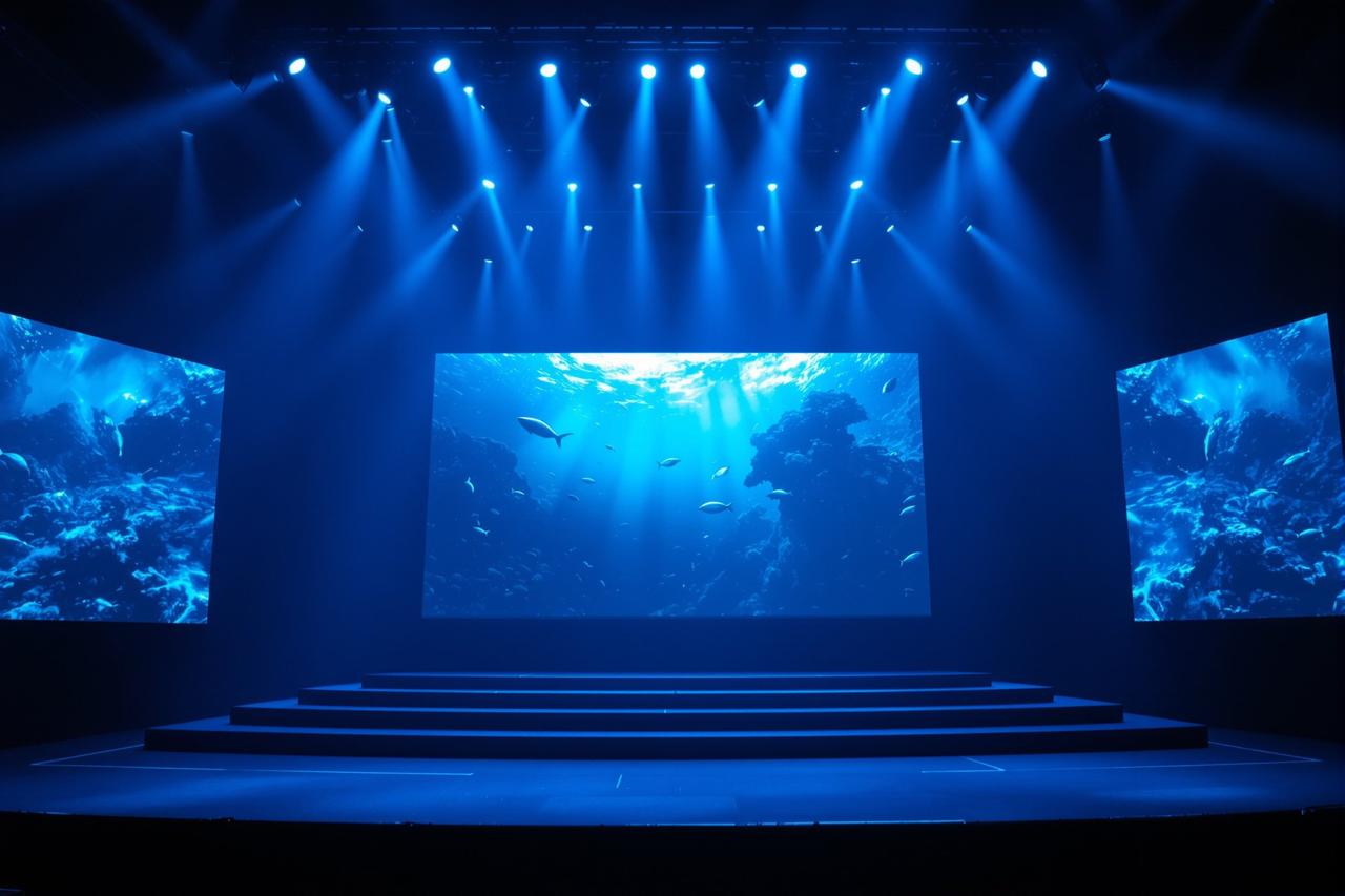 《深海信号》电影定档发布会舞台